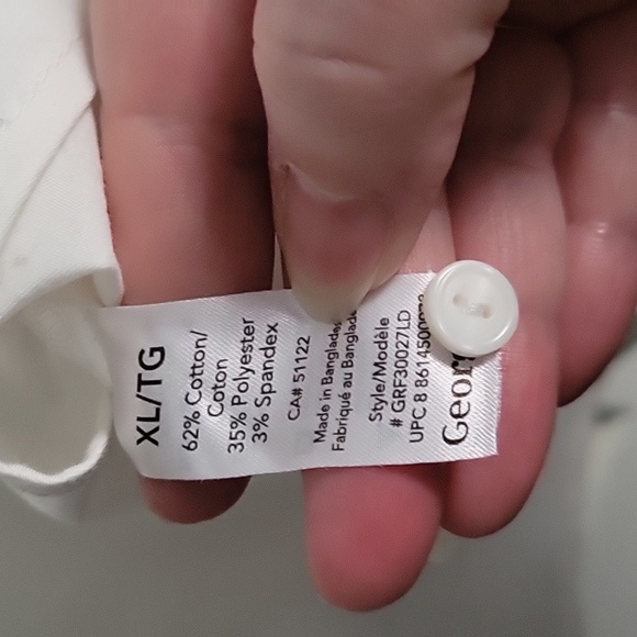 White Button Up Blouse - Picture 4 of 8